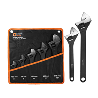Adjustable Wrench Set 7 pcs 6,8,10,12,15,18,24"