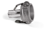 Camlock adapter hona 76mm till 50mm slät Husqvarna / Pullman