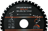 Circular Saw Blade Metal 40 T 165 x 30 x 1,6 / 1,3 mm