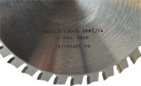 HM-Klinga Pilana för Metall 180x2.2/1.6 20-Hål 36-Tänder