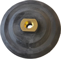 Hållare / Fästskiva RELLOXX Xi 125mm Gummi. Kardborre för Rondell M14