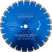 + Diamantkapklinga RELLOXX Betong Turbo Soft 350mm Höjd:12 Hål:25.4