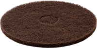 Skurpad / Golvrondell 16-tum 406mm Tjocklek:25mm Brun ca 40%