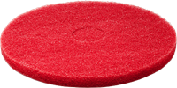 Skurpad / Golvrondell 16-tum 406mm Tjocklek:25mm Röd ca 10%